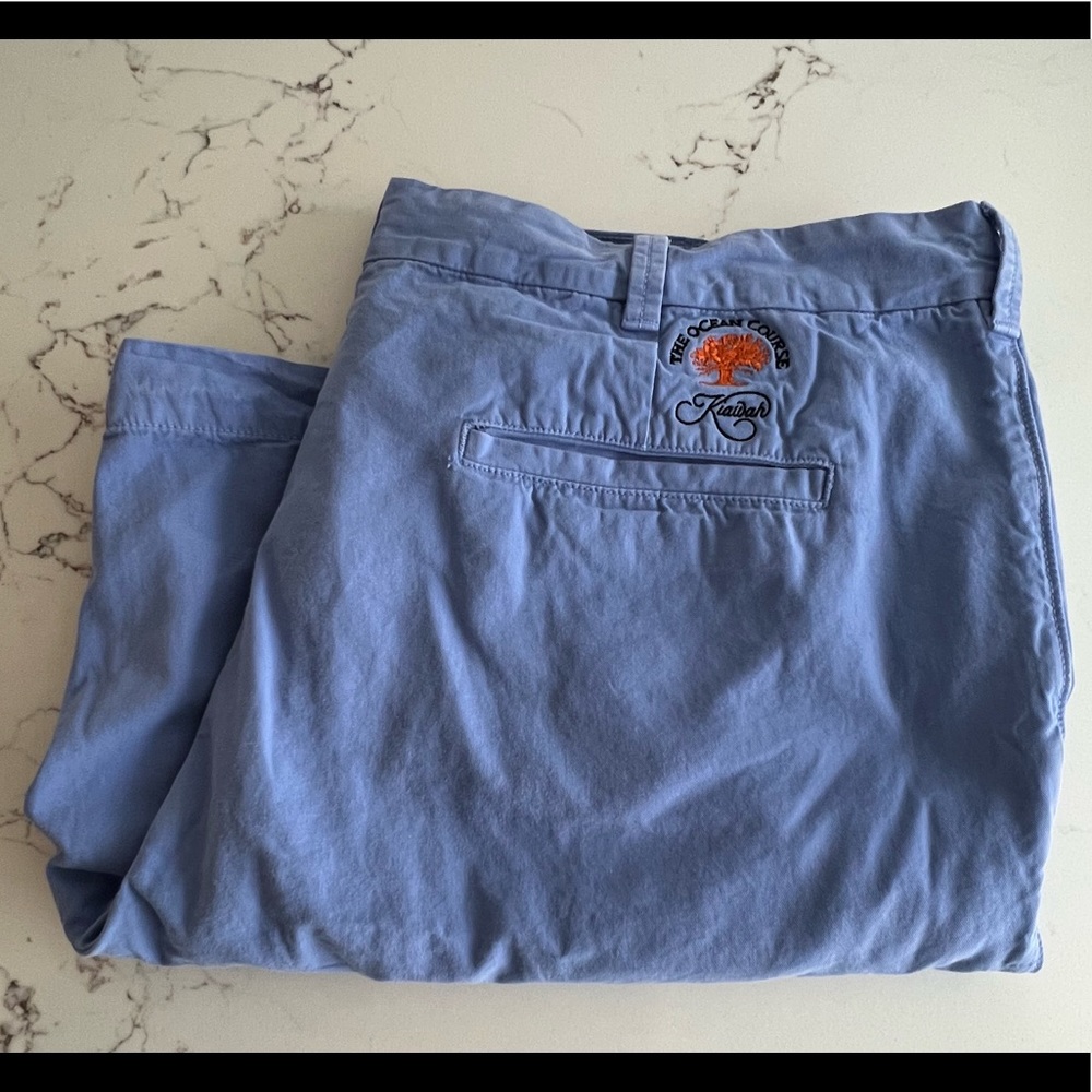 THE OCEAN COURSE KIAWAH Polo Golf Ralph Lauren Pima Cotton Shorts Mens 38 Blue